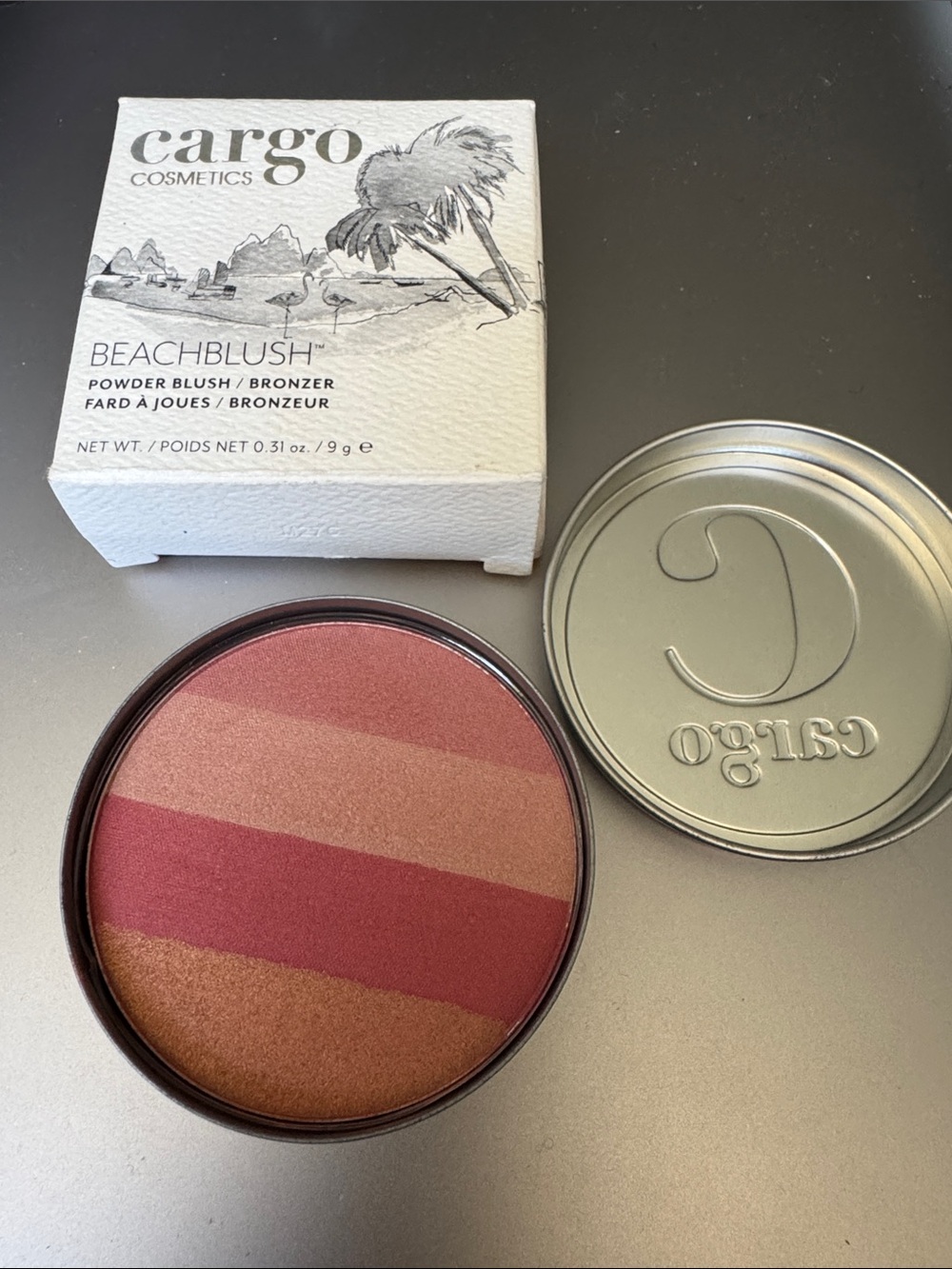 Cargo Beachblush Powder Blush/Bronzer in Silver and White - Picture 3 of 5